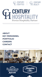 Mobile Screenshot of centuryhospitality.net